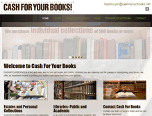 Tablet Screenshot of cash4yourbooks.net